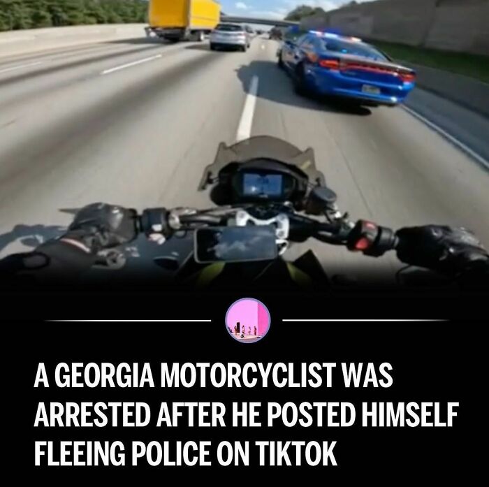 4: A GEORGIA MOTORCYCLIST WAS ARRESTED AFTER HE POSTED HIMSELF FLEEING POLICE ON TIKTOK