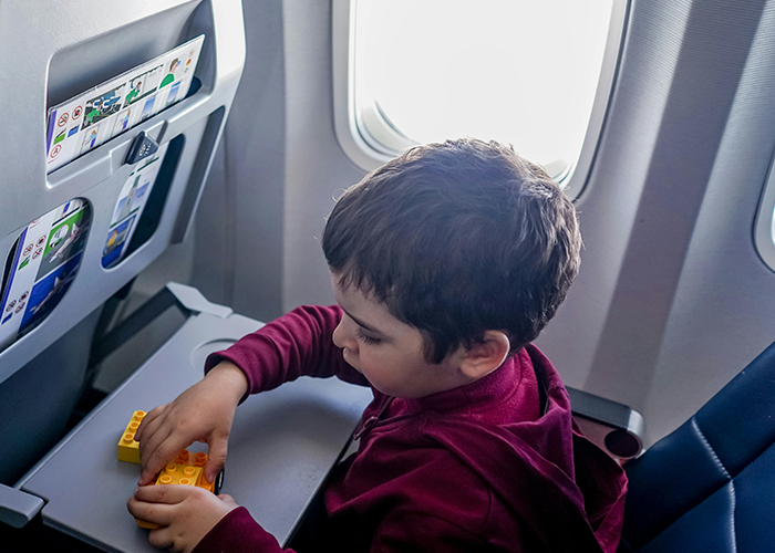 Parents should have a few ideas ready to entertain kids on long flight