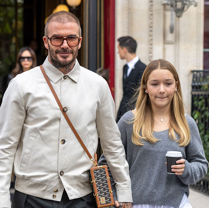 David and Victoria Beckham’s 13-year-old daughter, Harper Beckham, sparked controversy 