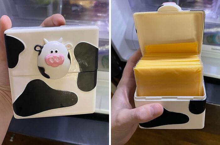 This Moo Moo Sliced Cheese Storage Container Keeps Your Cheese Slices Fresher Than A Grazing Pasture